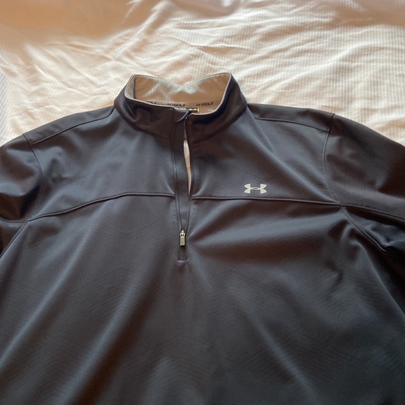 TWO under armour 1/4 zip pullovers.   Excellent quality and shape. - Picture 5 of 8